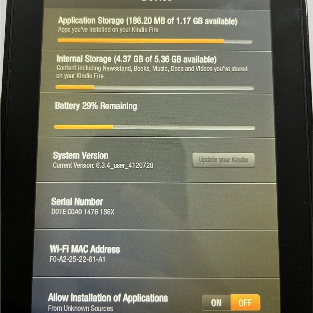 Amazon Kindle Fire 1st Generation Tablet, 8GB, 7